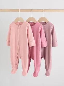 Babypakjes En Babypyjama's*Next Roze - Babypyjama's met tweewegrits (0-2jr)