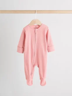 Babypakjes En Babypyjama's*Next Roze - Babypyjama's met tweewegrits (0-2jr)