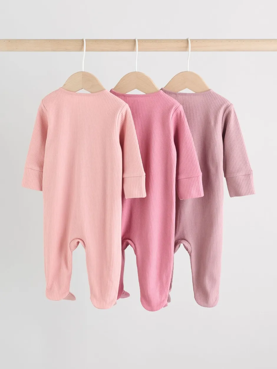 Babypakjes En Babypyjama's*Next Roze - Babypyjama's met tweewegrits (0-2jr)