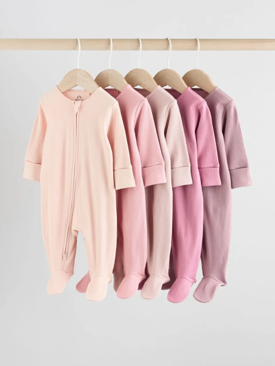 Babypakjes En Babypyjama's|Next Roze - Babypyjama's met tweewegrits (0-2jr)