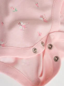 Rompertjes En Hemdjes|Next Roze - Babyrompertjes met lange mouwen