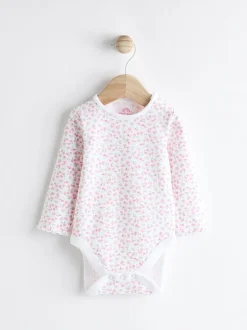 Rompertjes En Tuinbroeken|Tuinbroeken*Next Roze - Babyset van tuinbroek en rompertje met lange mouwen (0 mnd - 2 jr)
