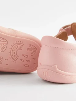 Babyschoenen|Next - Babyslofjes met T-bandje Roze