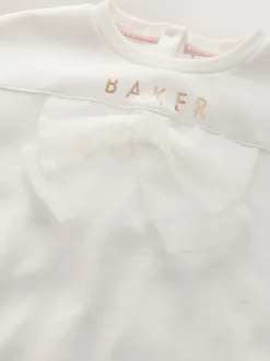 Sweaters En Hoody´S|Baker by Ted Baker - 2 -delige lange sweatset met strik en bloemenleggings Roze