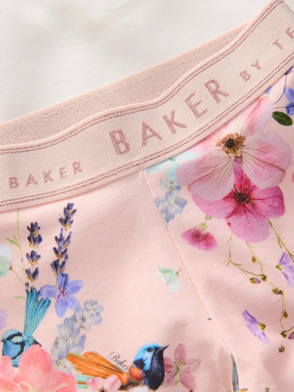 Sweaters En Hoody´S|Baker by Ted Baker - 2 -delige lange sweatset met strik en bloemenleggings Roze