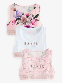 Alle Ondergoed|Baker by Ted Baker - set van 3 crop tops Roze