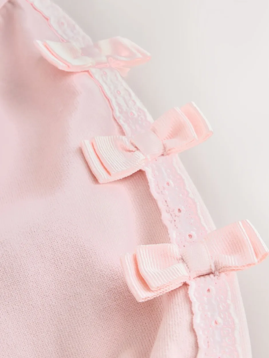 Sweaters En Hoody´S|Baker by Ted Baker - Blue 2 Piece Side Bow Detail Sweat & Joggers Set Roze