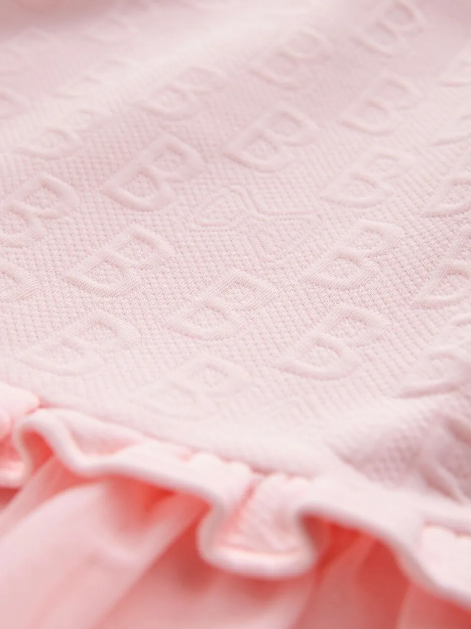 Jurken*Baker by Ted Baker - Jacquard jurk met reliëf en mesh zoom Roze