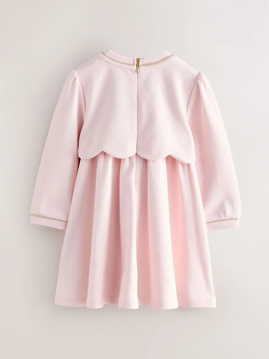 Gelegenheidskleding|Jurken*Baker by Ted Baker - Ponte-jurk met gegolfde rand Roze