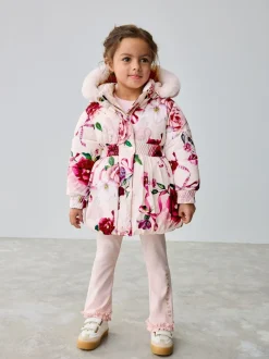 Jassen, Jacks En Kinderwagenpakjes|Jassen En Jacks*Baker by Ted Baker - - Regenbestendige gewatteerde jas met bubbelzoom Roze