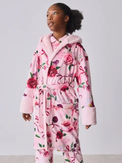 Kamerjassen*Baker by Ted Baker - All Over Floral Print Robe Roze
