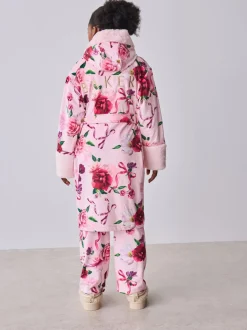 Kamerjassen*Baker by Ted Baker - All Over Floral Print Robe Roze