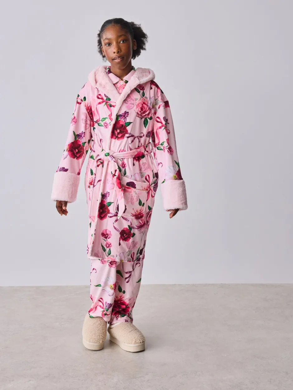 Kamerjassen*Baker by Ted Baker - All Over Floral Print Robe Roze