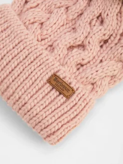 Mutsen, Handschoenen En Sjaals*Barbour Roze - ® Pom Benie Hat