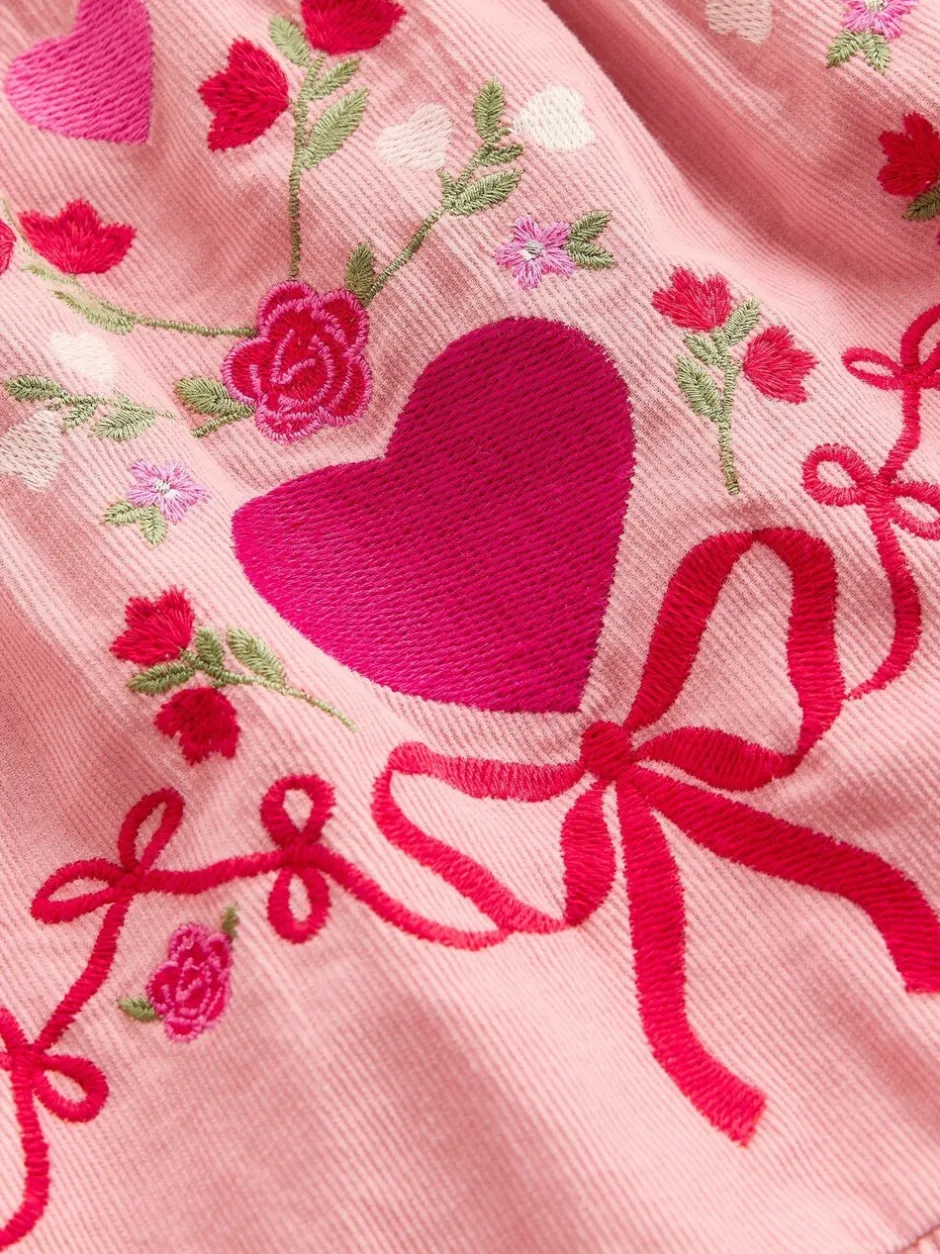 Jurken|Boden - Clover Blouson Cord Dress Roze