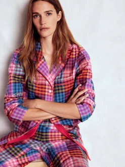 Pyjama's*Boden - pyjamahemd van geborsteld katoen Roze