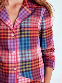 Pyjama's*Boden - pyjamahemd van geborsteld katoen Roze