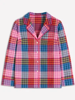Pyjama's*Boden - pyjamahemd van geborsteld katoen Roze