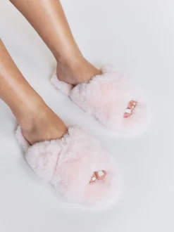 Pantoffels|Boux Avenue - Cross Band Slippers Roze