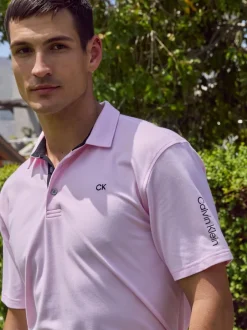 Poloshirts|Calvin Klein Golf Roze - Uni poloshirt