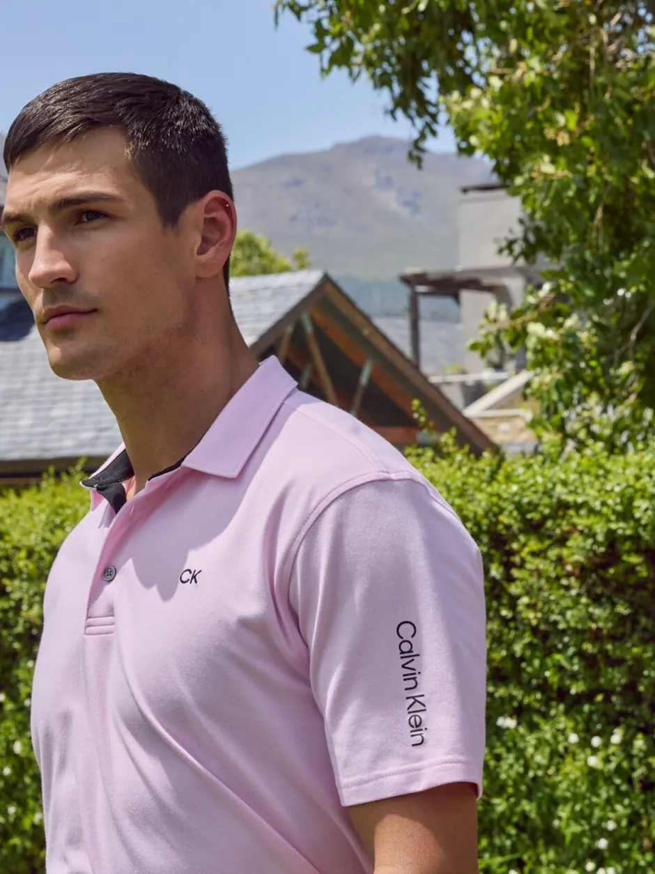 Poloshirts|Calvin Klein Golf Roze - Uni poloshirt