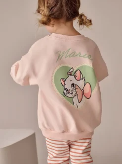 Tops|Sets En Combisets|Next Roze - Disney Aristocats Marie top met lange mouwen en legging set (3mnd -7jr)