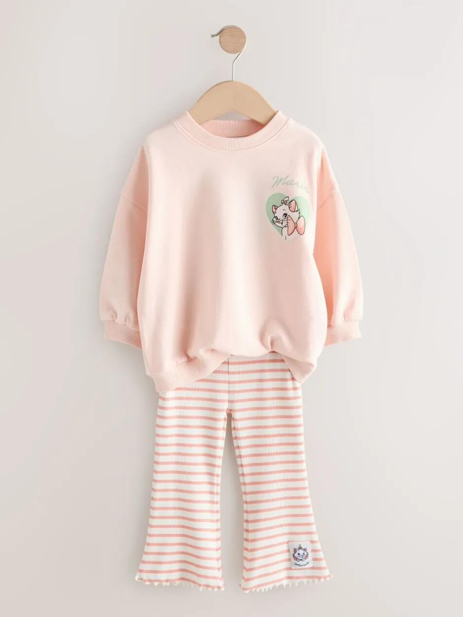 Tops|Sets En Combisets|Next Roze - Disney Aristocats Marie top met lange mouwen en legging set (3mnd -7jr)