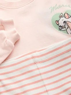 Tops|Sets En Combisets|Next Roze - Disney Aristocats Marie top met lange mouwen en legging set (3mnd -7jr)