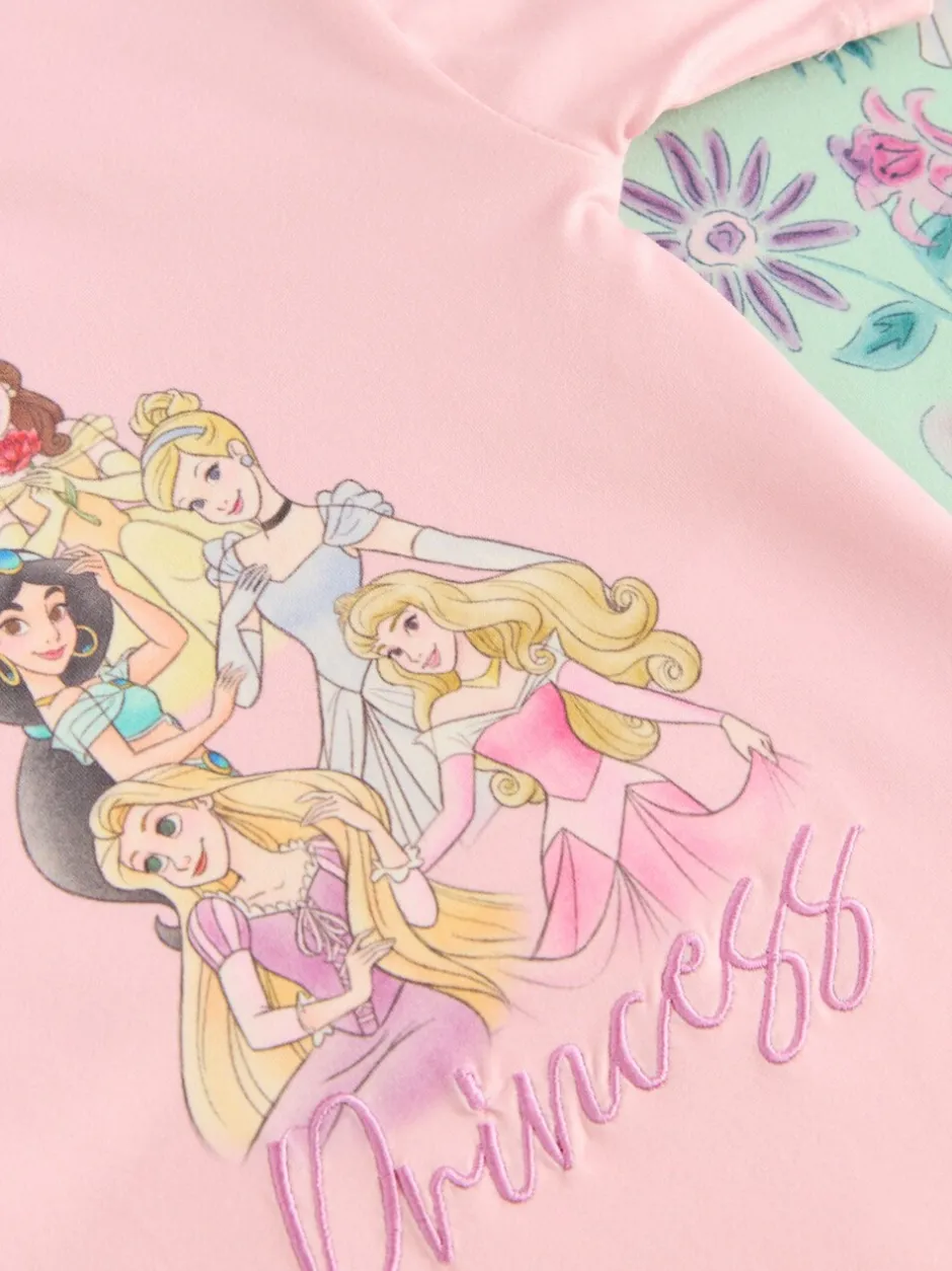 Nachtponnen*Next Roze - Disney Princess nachtjaponnen verpakking van 2 (2 - 12 jr)