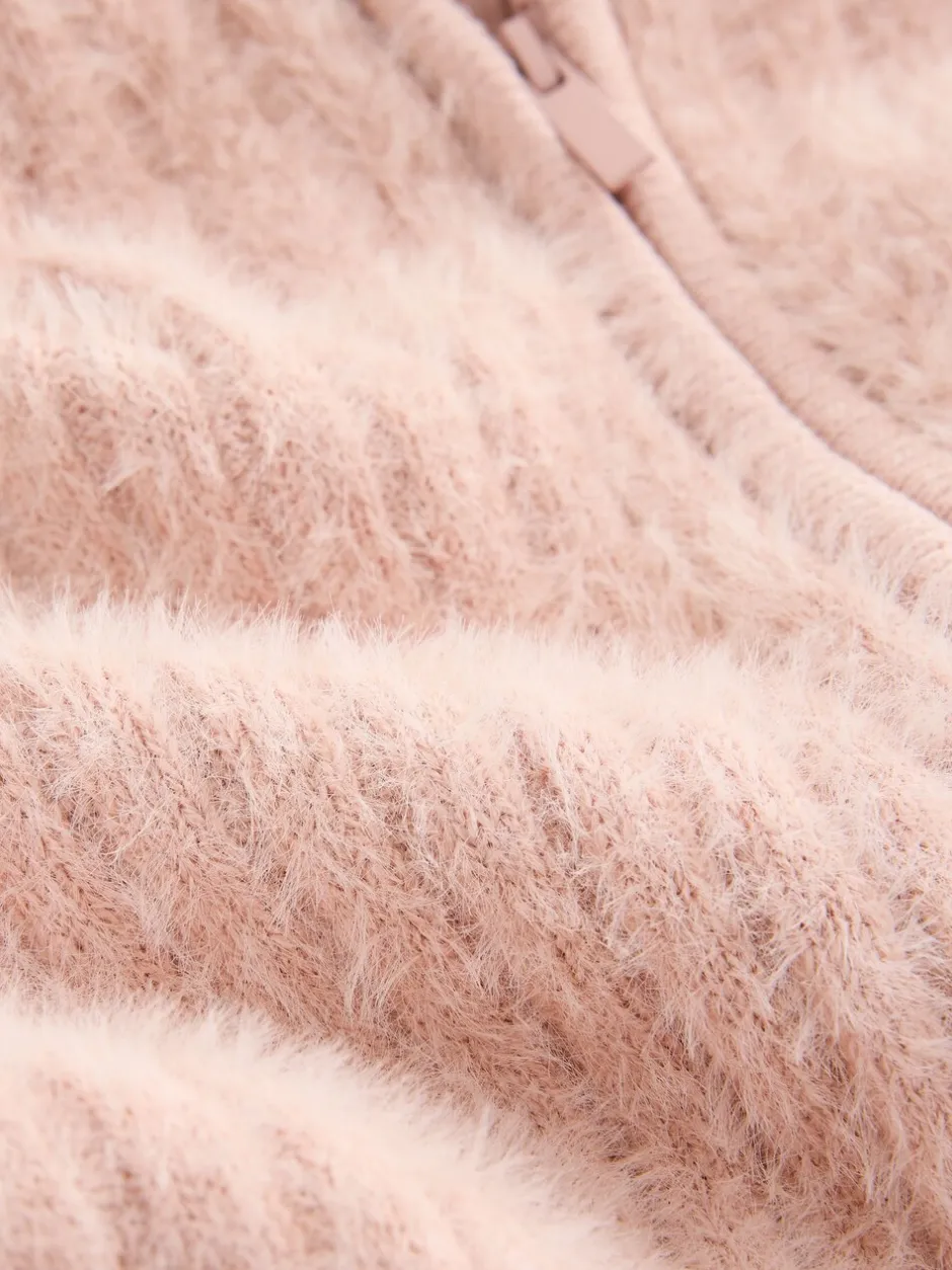 Sweaters En Hoody´S*Next - Donzige doorlopende rits hoodie (3-16jr) Roze