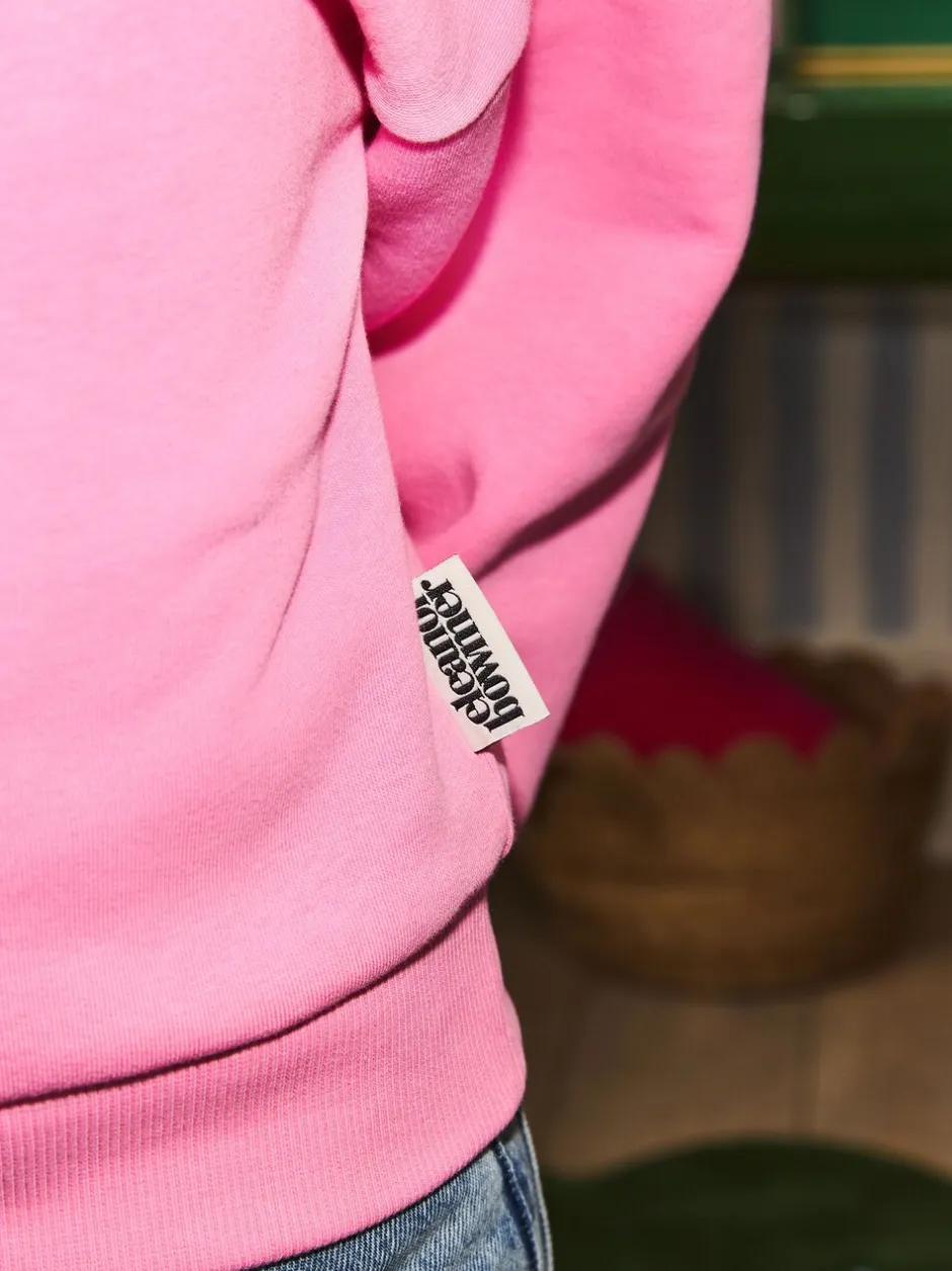 Sweaters En Hoody´S|Eleanor Bowmer - Graphic Oversized Crew Neck Sweatshirt Roze
