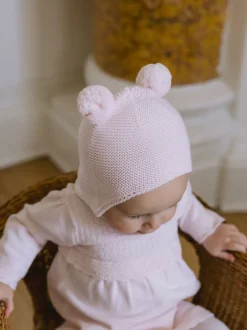 Mutsjes En Antikrabwantjes|Mutsen, Handschoenen En Sjaals*Emile Et Rose - Kenton Knitted Hat With Ear Flaps & Pom-Pom Roze