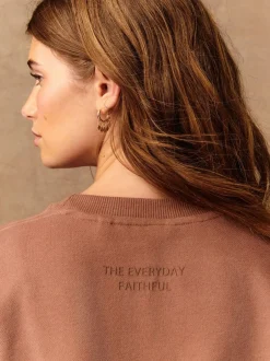 Loungewear|Hoody's En Sweatshirts*Next Roze - Essentials sweatshirt met relaxte pasvorm, lange snit en zakken