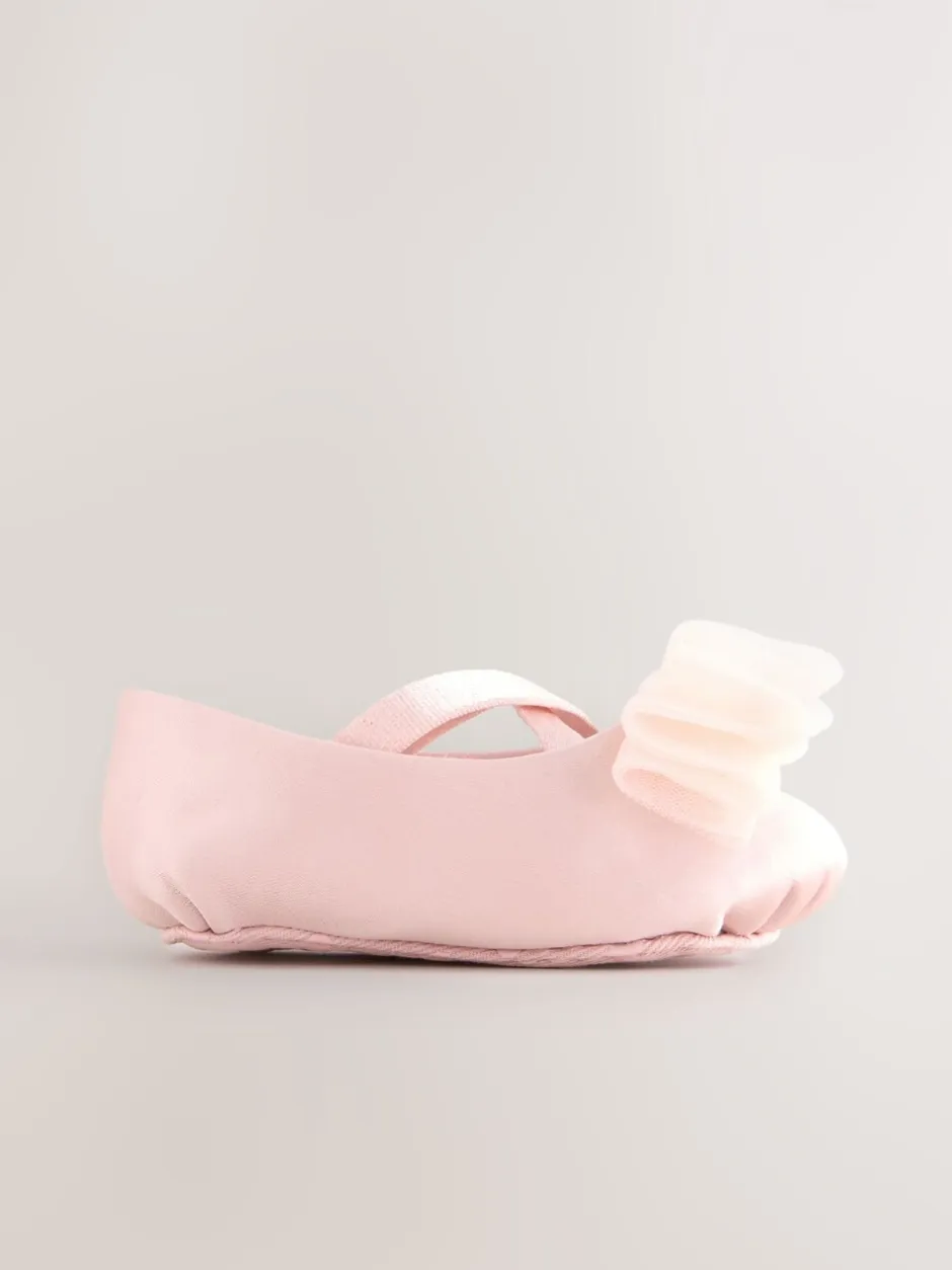 Gelegenheidskleding*Next - Feestelijke babyschoenen met strik (0-18mnd) Roze