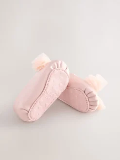 Gelegenheidskleding*Next - Feestelijke babyschoenen met strik (0-18mnd) Roze