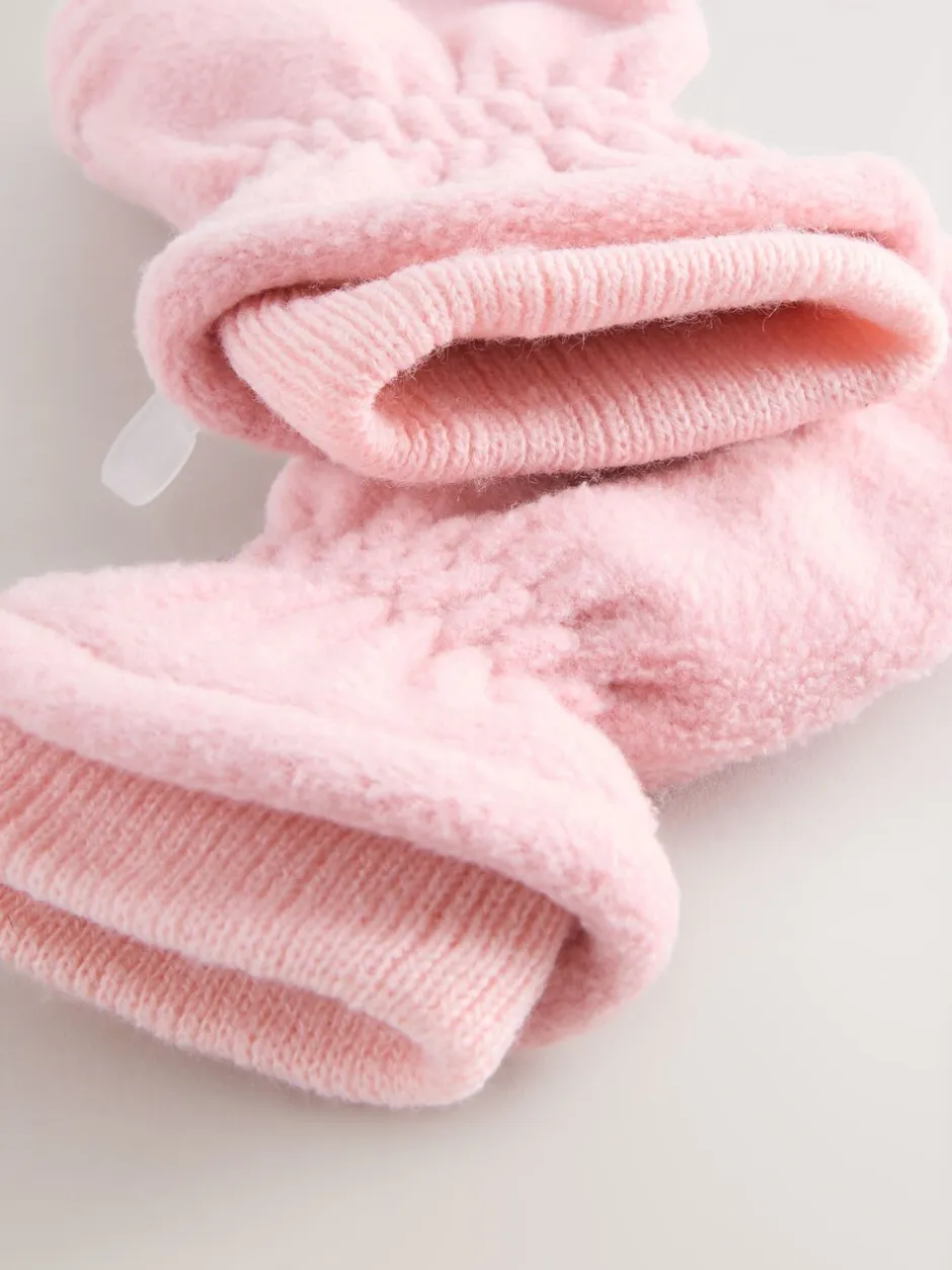 Mutsen, Handschoenen En Sjaals*Next - Fleece wanten (3mnd -6jr) Roze