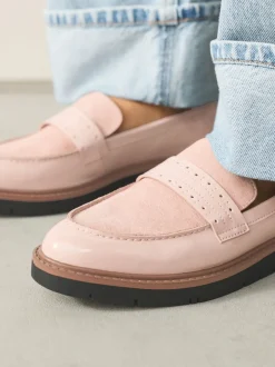 Lage Schoenen*Next - Forever Comfort® Brogue Instappers Roze