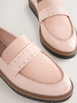 Lage Schoenen*Next - Forever Comfort® Brogue Instappers Roze