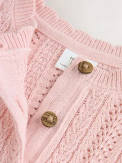 Jurken|Next - Gebreide babyjurk (0mnd-2jr) Roze