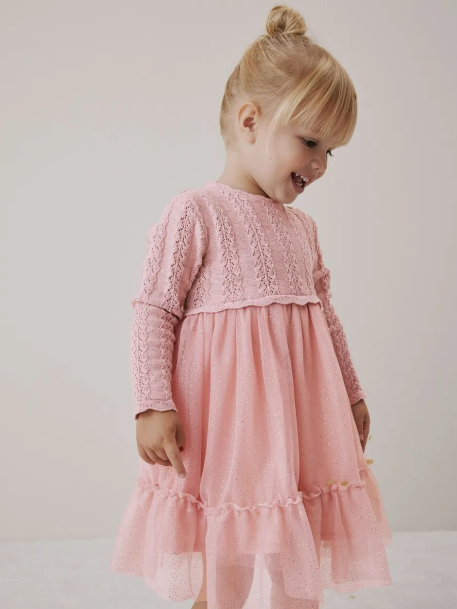 Gelegenheidskleding|Truien En Breisels*Next - Gebreide gelegenheidsjurk (3mnd-10jr) Roze