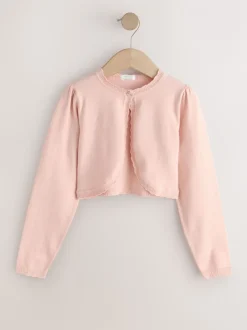 Gebreide Kleding*Next - Gelegenheids bolero (3 mnd- 16 jr) Roze