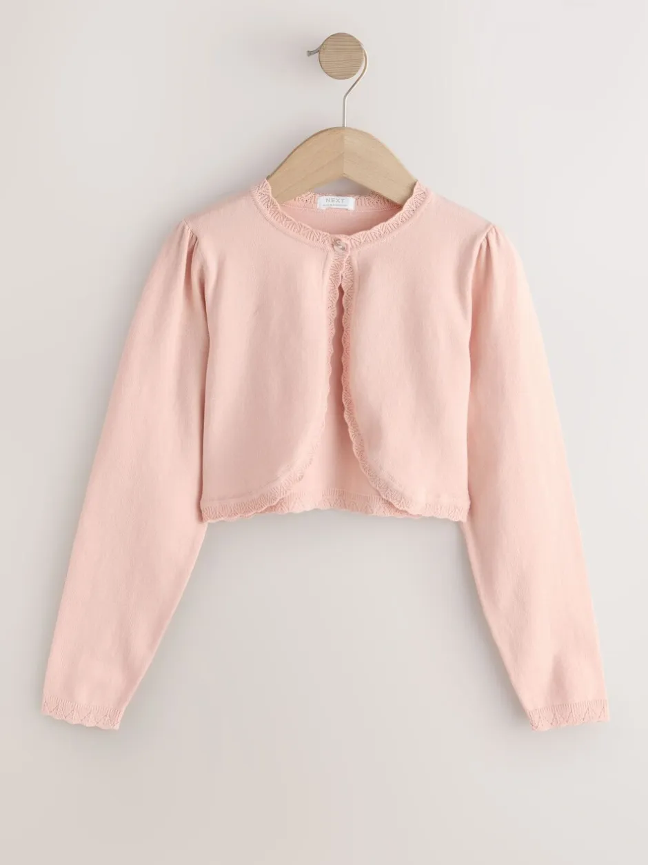 Gebreide Kleding*Next - Gelegenheids bolero (3 mnd- 16 jr) Roze