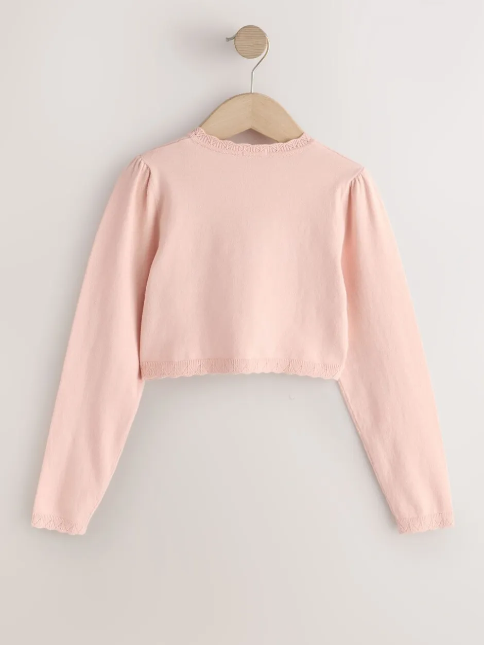 Gebreide Kleding*Next - Gelegenheids bolero (3 mnd- 16 jr) Roze