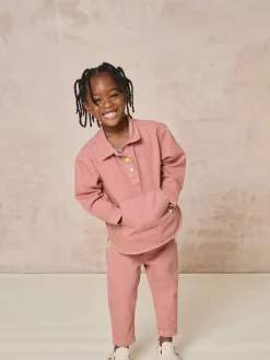 Overhemden En Blouses|GEN - Woven Popover Shirt Roze
