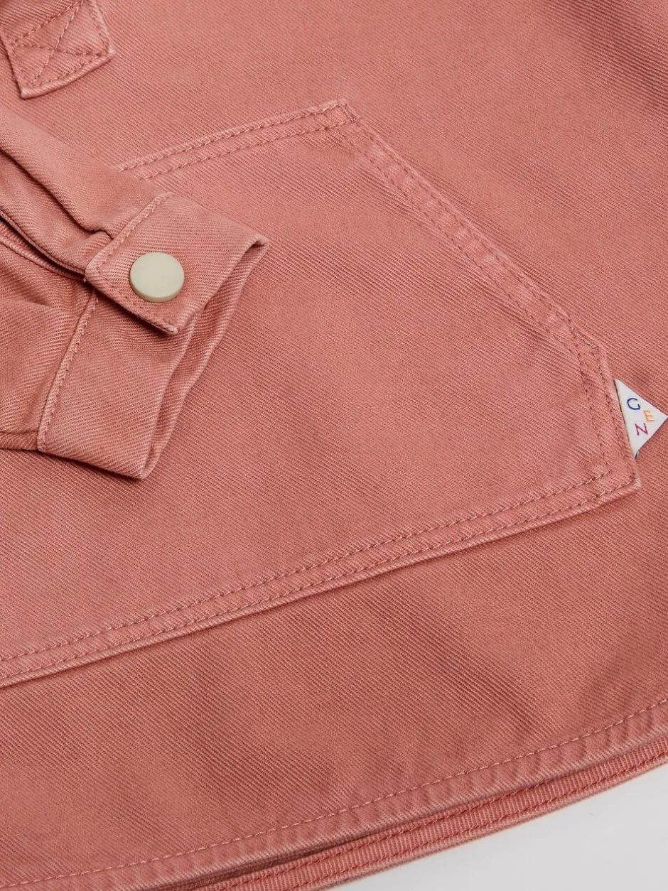 Overhemden En Blouses|GEN - Woven Popover Shirt Roze