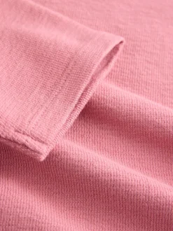 Tops|T-Shirts|Next - Getextureerde top met lange mouwen (3-16jr) Roze