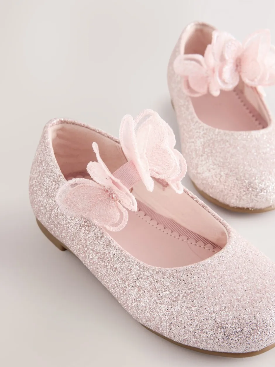 Gelegenheidskleding*Next - Glitter vlinderbandjes gelegenheidsschoenen Roze