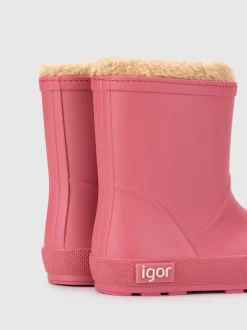 Laarzen*Igor - Yogi nep bont gevoerde warme Laarzen Roze