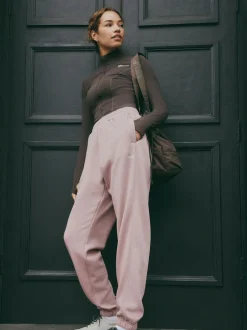 Leggings En Joggingbroeken|self. Roze - Joggingbroek met banden