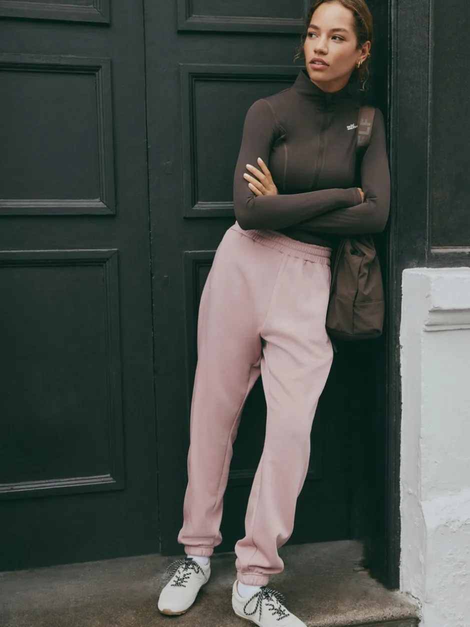 Leggings En Joggingbroeken|self. Roze - Joggingbroek met banden